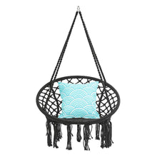Load image into Gallery viewer, Round Hammock Chair Outdoor Indoor Dormitory Bedroom Yard For Child Adult Swinging Hanging Single Safety Chair Hammock by Ridwiwa