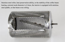 Load image into Gallery viewer, New Stainless Steel Drum Type Coffee Roaster Small Household Grains Beans Baking Machine Electric Roasting Machine