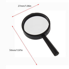 Load image into Gallery viewer, Leziky Top Handheld Reading 5X Magnifier Hand Held Magnifying 25mm Mini Pocket Magnifying Glass Children Magnifying Glass