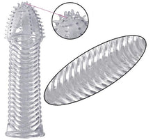 Load image into Gallery viewer, Reusable Delay Condoms vibrator Sleeve cock Ring dotted Cover Penis erection Impotence Extensions dildo GSpot porn Sex toys Men