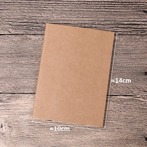 1PC Rindsleder Papier Vintage Abdeckung Reise Journal Notebook Leere Notizblock Büro Schule Schreibwaren