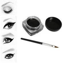 Load image into Gallery viewer, Black Waterproof Eyeliner cream Make Up Beauty Comestics Long-lasting Eye Liner gel Makeup Tools for eyeshadow with brush