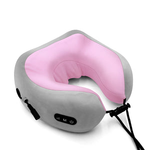 GEVOKE Elektrisches Nackenmassagegerät, U-förmiges Kissen, multifunktionales tragbares Schulter-/Zervikalmassagegerät, entspannende Massage für den Außenbereich, Zuhause, Auto