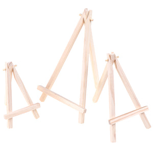 1Pc Mini Wood Artist Tripod Painting Easel For Photo Painting Postcard Display Holder Frame Cute Desk Decor Drawing Toy