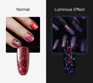 Valgus Red Diamond Glitter Gel Nail Polish Semi Permanent UV All For Manicure Hybrid Varnishes For Nail Art Design Top Base