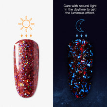 Load image into Gallery viewer, Valgus Red Diamond Glitter Gel Nail Polish Semi Permanent UV All For Manicure Hybrid Varnishes For Nail Art Design Top Base