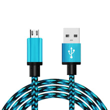 Load image into Gallery viewer, Guzinc Micro USB Cable Short Fast Charging Nylon USB Sync Data Cord obile Phone Android Adapter Charger Cable for xiaomi Samsung s7 8