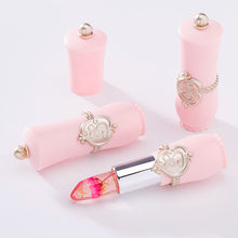 Laden Sie das Bild in den Galerie-Viewer, Lippenstift Lippenbalsam Blumen transparent Farbwechsel Gelee feuchtigkeitsspendende natürliche