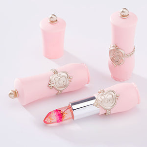 lipstick lip balm Flowers transparent color changing jelly moisturizing natural
