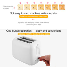 Laden Sie das Bild in den Galerie-Viewer, Automatischer Toaster 2-Scheiben-Frühstücks-Sandwichmaker-Maschine 800W 220V 7-Gang-Back-Kochgeräte Home-Office-Toaster