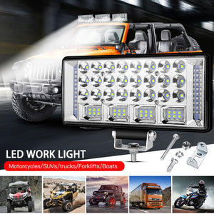 6 inch 204W LED Work Light Combo Beam For Offroad Car 4WD Truck Tractor Boat Trailer SUV 12 24V Spot Flood 6'' LED Driving Light