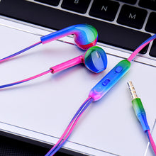 Laden Sie das Bild in den Galerie-Viewer, Sport-Headsets mit Bass-Gradient, kabelgebundene In-Ear-Kopfhörer mit Mikrofon, Musik-Ohrhörer für Handy, Computer, PC
