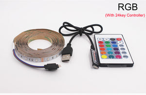 DC 5V USB LED Streifen 50CM 1M 2M 3M 4M 5M SMD 2835 Flexible LED licht Band Band HDTV TV Desktop Bildschirm Hintergrund Bias beleuchtung
