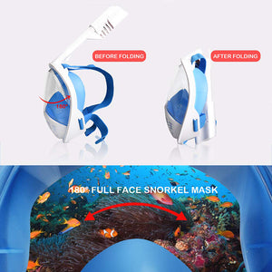 2020 New Underwater Scuba Anti Fog Full Face Diving Mask Snorkeling Set Respiratory masks Safe and waterproof Swimming Equipment