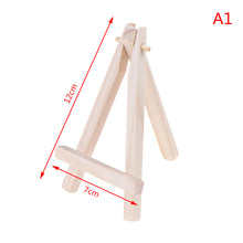 Laden Sie das Bild in den Galerie-Viewer, 1 Stück Mini Holz Künstler Stativ Malerei Staffelei für Foto Malerei Postkarte Display Halter Rahmen süße Schreibtisch Dekor Zeichnung Spielzeug
