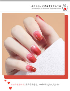 Usneas Matte Bright Oil Effect Nail Polish Ms. Sweet Jelly Nail Gel Nail Polish Basic Coating No Wipe Top Color Gel Oil