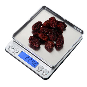 Precision LCD Digital Scales 500g/1/2/3kg Mini Electronic Grams Weight Balance Scale For Tea Baking Weighing Scale#2