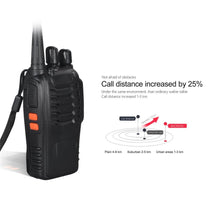 Laden Sie das Bild in den Galerie-Viewer, 2 STÜCKE 400-470 MHz 2-Wege-Radio zwei 16CH Walkie Talkie mit Mikrofon FM Transceiver