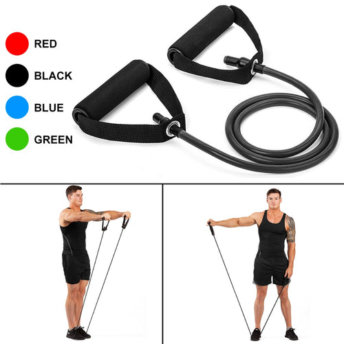 120 cm Yoga Zugseil Widerstandsbänder Fitness Gummibänder Fitnessgeräte Gummiexpander Workout Übungstrainingsband 