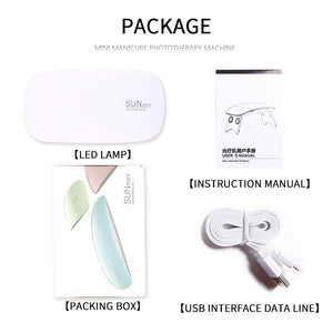 Mini UV LED Lamp Nail Dryer Portable USB Cable For Prime Gift 45s/60s Home Use Gel Nail Polish Dryer Mini USB LED UV lamps