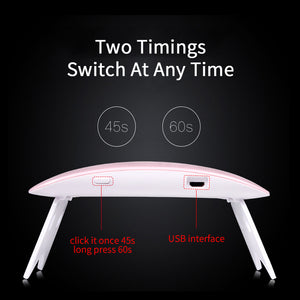 Mini UV LED Lamp Nail Dryer Portable USB Cable For Prime Gift 45s/60s Home Use Gel Nail Polish Dryer Mini USB LED UV lamps