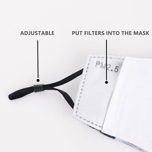 Fashion Reusable Protective Cover PM 2.5 Filter Pressure Mouth Mask Anti Dust Face Mask Windproof Mouth-Muffle Bacteria-proof Flu Mask