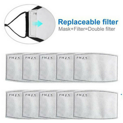 10 pcs PM 2.5 Filter Pads -Use it in your Face Scarf Mask