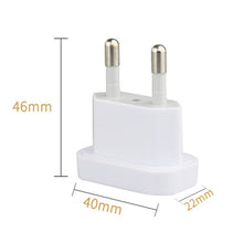 Load image into Gallery viewer, Adapter 2 Round Socket Converter Travel Electrical Power Adapter Socket China To EU Plug