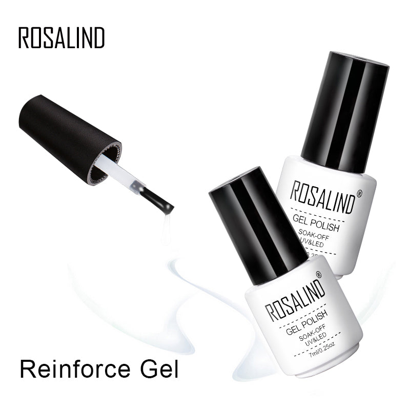 Top Base Coat Gel Polish UV Shiny Sealer Soak Off Reinforced 7ml Langlebiger Nail Art Maniküre Gel Lack Lack Primer