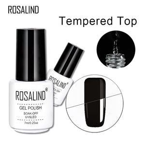 Top Base Coat Gel Polish UV Shiny Sealer Soak Off Reinforced 7ml Langlebiger Nail Art Maniküre Gel Lack Lack Primer