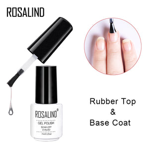 Top Base Coat Gel Polish UV Shiny Sealer Soak off Reinforce 7ml Long Lasting Nail Art Manicure Gel Lak Varnish Primer