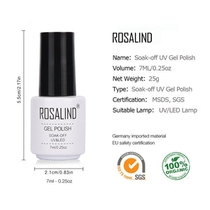 Top Base Coat Gel Polish UV Shiny Sealer Soak Off Reinforced 7ml Langlebiger Nail Art Maniküre Gel Lack Lack Primer