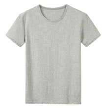 Laden Sie das Bild in den Galerie-Viewer, Kurzarm-T-Shirts für Herren und Damen, 100 % Baumwolle, für den Sommer, kurz, männlich/weiblich, Basic-T-Shirts, einfarbig, Rundhalsausschnitt, Übergröße 4XL