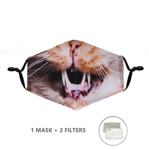 Fashion Reusable Protective Cover PM 2.5 Filter Pressure Mouth Mask Anti Dust Face Mask Windproof Mouth-Muffle Bacteria-proof Flu Mask
