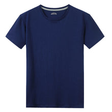 Laden Sie das Bild in den Galerie-Viewer, Kurzarm-T-Shirts für Herren und Damen, 100 % Baumwolle, für den Sommer, kurz, männlich/weiblich, Basic-T-Shirts, einfarbig, Rundhalsausschnitt, Übergröße 4XL
