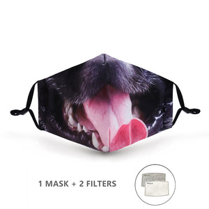 Fashion Reusable Protective Cover PM 2.5 Filter Pressure Mouth Mask Anti Dust Face Mask Windproof Mouth-Muffle Bacteria-proof Flu Mask