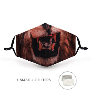 Fashion Reusable Protective Cover PM 2.5 Filter Pressure Mouth Mask Anti Dust Face Mask Windproof Mouth-Muffle Bacteria-proof Flu Mask