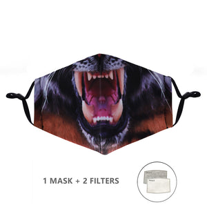 Fashion Reusable Protective Cover PM 2.5 Filter Pressure Mouth Mask Anti Dust Face Mask Windproof Mouth-Muffle Bacteria-proof Flu Mask