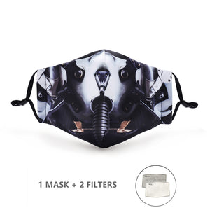 Fashion Reusable Protective Cover PM 2.5 Filter Pressure Mouth Mask Anti Dust Face Mask Windproof Mouth-Muffle Bacteria-proof Flu Mask