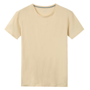 Kurzarm-T-Shirts für Herren und Damen, 100 % Baumwolle, für den Sommer, kurz, männlich/weiblich, Basic-T-Shirts, einfarbig, Rundhalsausschnitt, Übergröße 4XL
