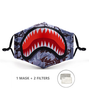Fashion Reusable Protective Cover PM 2.5 Filter Pressure Mouth Mask Anti Dust Face Mask Windproof Mouth-Muffle Bacteria-proof Flu Mask