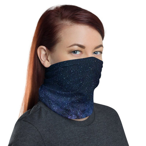 Neck Gaiter For Men & Women- Mens Face Bandana Mask - Ultra Comfortable Face Shield - Star Galaxy (One Size Fits All)