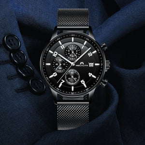 8003M | Quartz Men Watch | Mesh Band