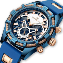 Laden Sie das Bild in den Galerie-Viewer, 8042M | Quarz-Herrenuhr | Gummiband
