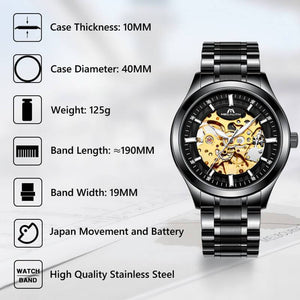 8045M | Mechanical Men Watch | Stainless Steel Band
