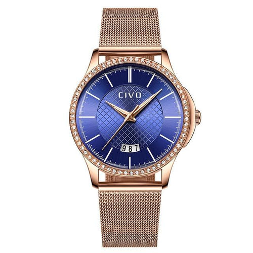 0045C | Quartz Women Watch | Mesh Band