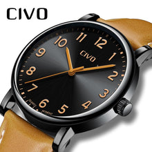 Laden Sie das Bild in den Galerie-Viewer, 2088C | Quarz-Herrenuhr | Lederarmband