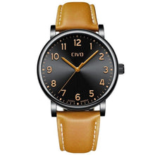 Laden Sie das Bild in den Galerie-Viewer, 2088C | Quarz-Herrenuhr | Lederarmband
