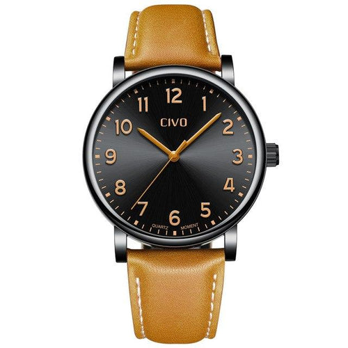 2088C | Quartz Men Watch | Leather Band