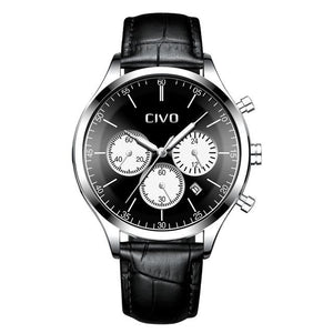 8016C | Quartz Men Watch | Leather Band